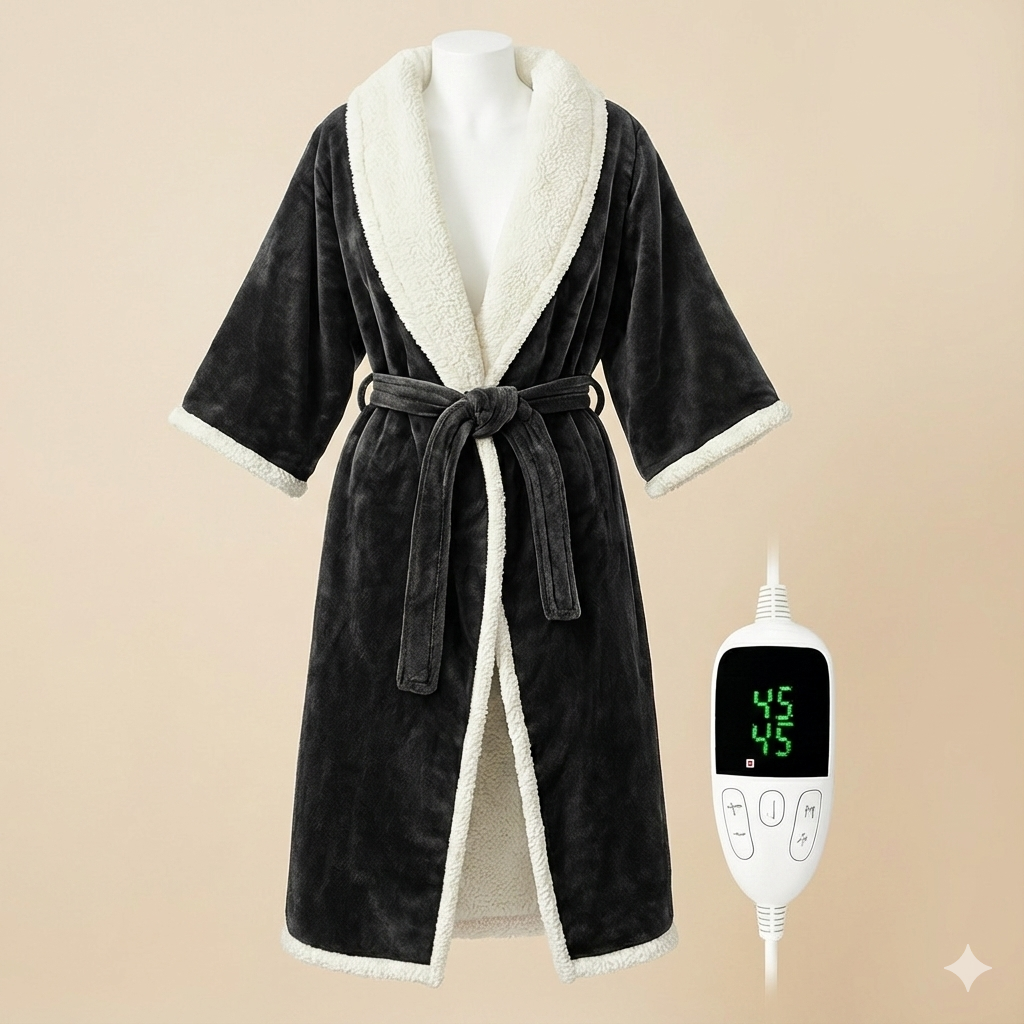 Peignoir chauffant