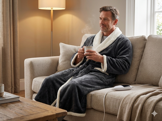 Peignoir chauffant
